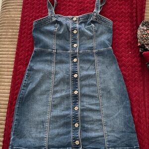 Hollister Blue Denim Mini Dress